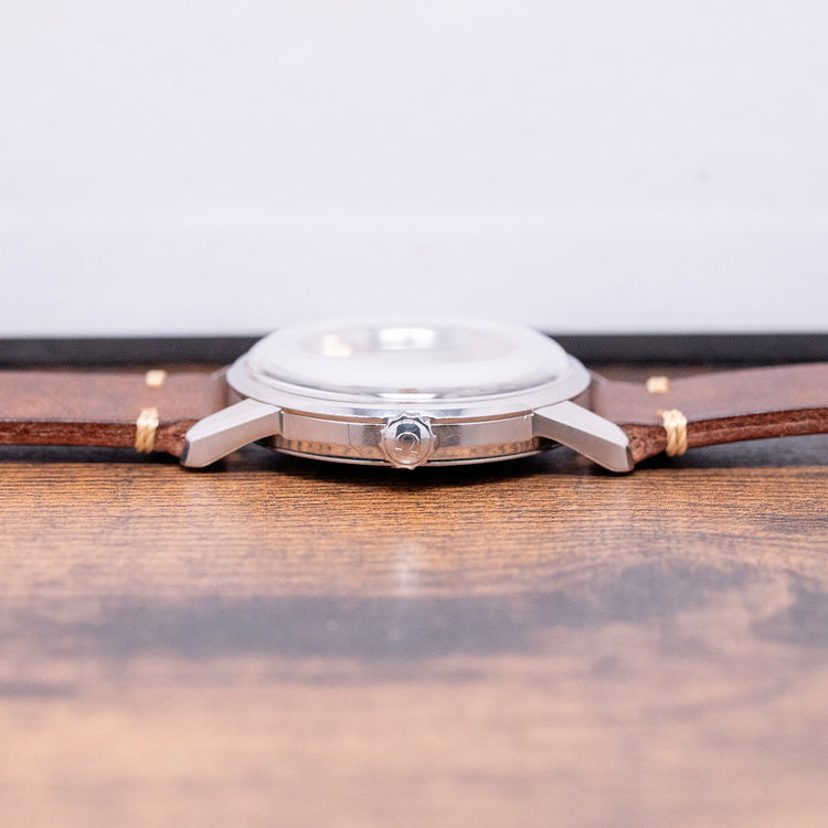 1960 Omega Seamaster Tropical Brown Gilt Dial 35mm 14390