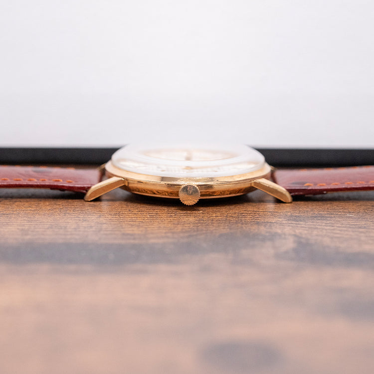 1960s Seiko Crown Textured Dial Gold-Plated 35mm 15002