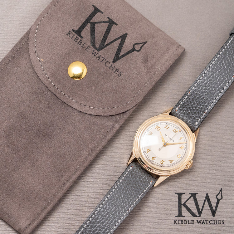 1950s Movado 14K Gold 'FB' Case 'Calatrava' Manual 261 31.5mm