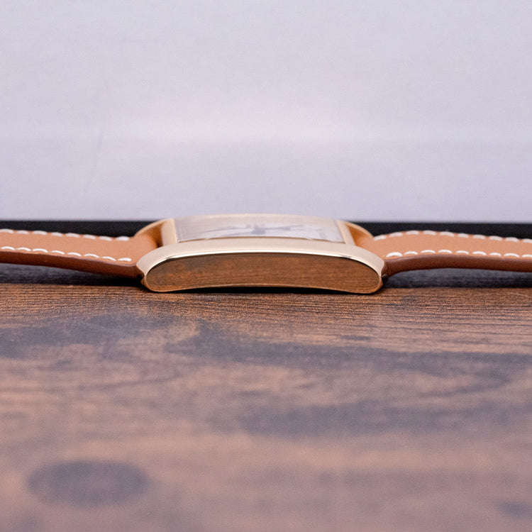 2000s Cartier Tank Française Quartz Chrono 18ct Gold 1830