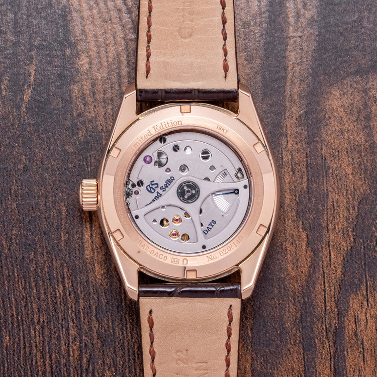 2022 Grand Seiko 18ct Rose Gold 'Tree-Rings' SLGA008J 40mm Limited