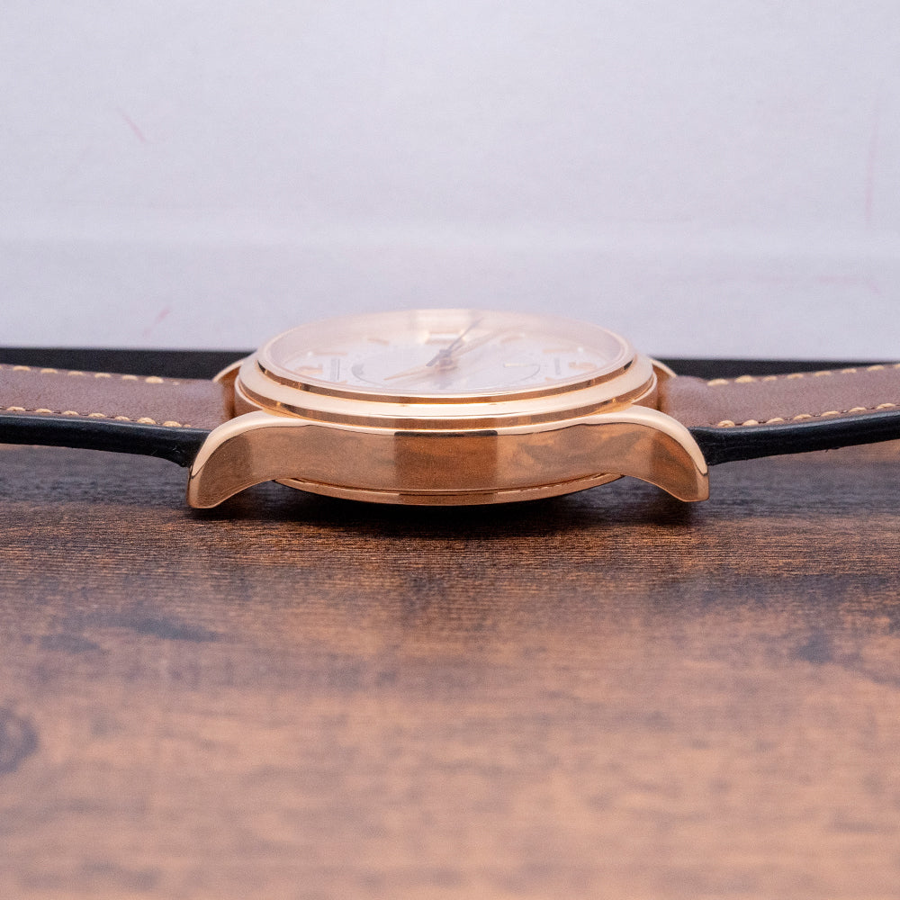 2000s Jaeger LeCoultre Reveil Alarm 18ct Rose Gold 141.2.97