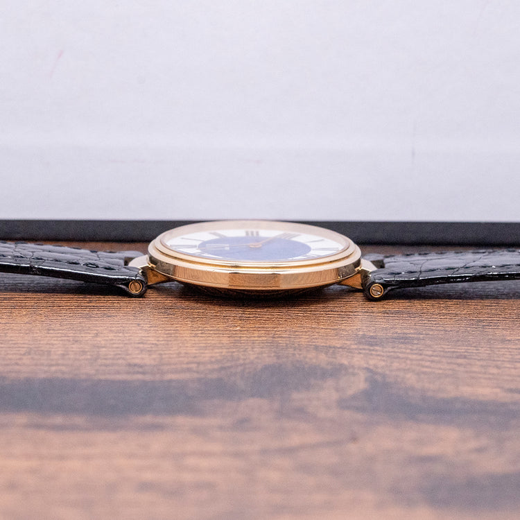 1980s Dunhill .925 Silver "Blue" Dial "Vendôme" 33mm Quartz