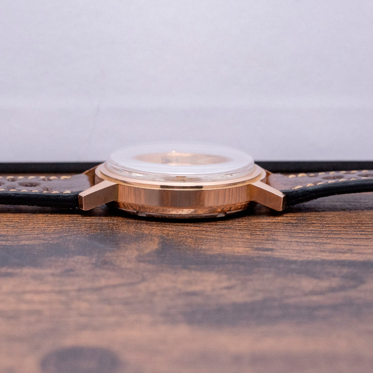 1950s Exacta Chronograph Landeron 51 37mm Gold Plated