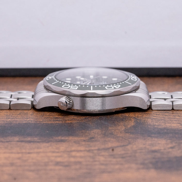 2024 Omega Seamaster Green Ceramic Wave 42mm on Bracelet