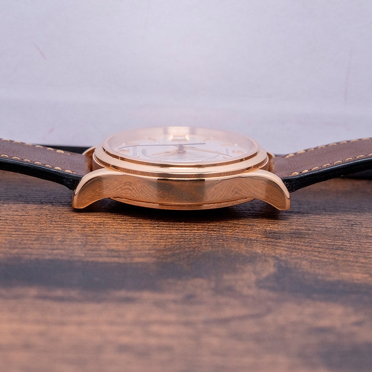 2000s Jaeger LeCoultre Reveil Alarm 18ct Rose Gold 141.2.97