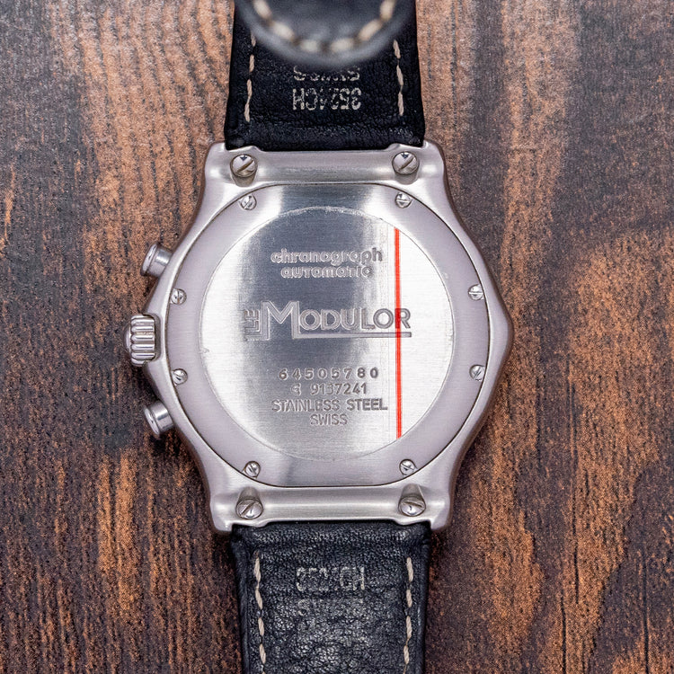 Near NOS 1996 Ebel Le Modulor Chronograph Black 9137241
