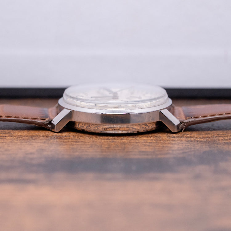 1970s Enicar 'Garnix' Chronograph Silver Dial Valjoux 72 36.5mm