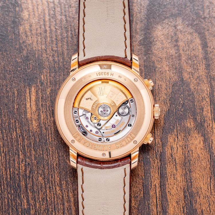 2014 Audemars Piguet Jules Audemars 18ct Rose Chrono 41mm 26100OR