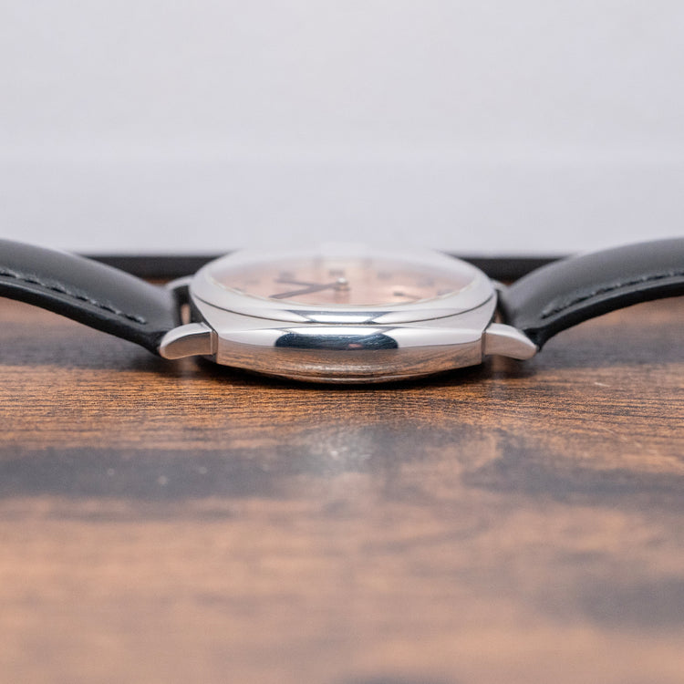 2021 Fears Brunswick Salmon Dial 38mm Exhibition Back