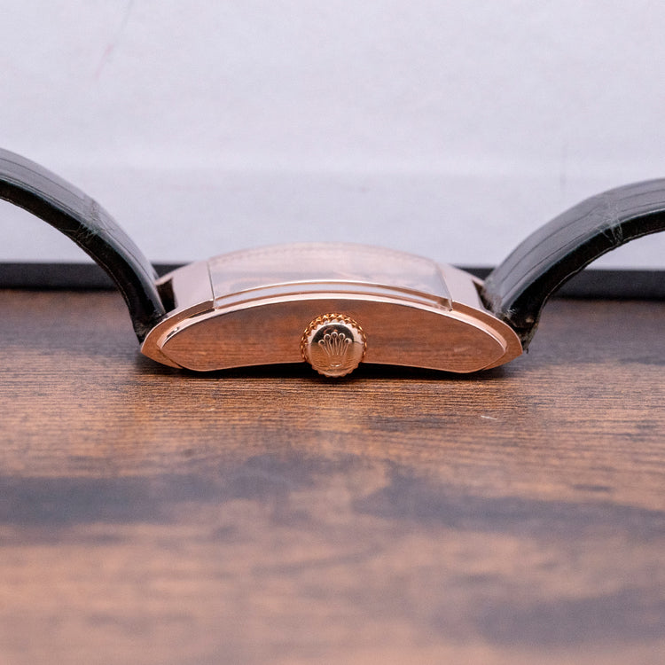 2018 Rolex Cellini Prince 18ct Rose Gold Open Back 5442/5