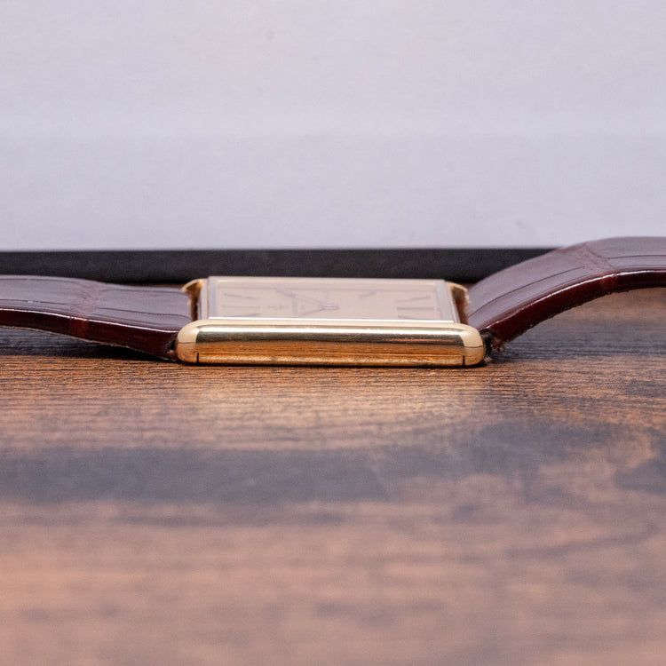 1970s Vacheron Constantin 'Tank' 18ct Gold 33201 23x28mm