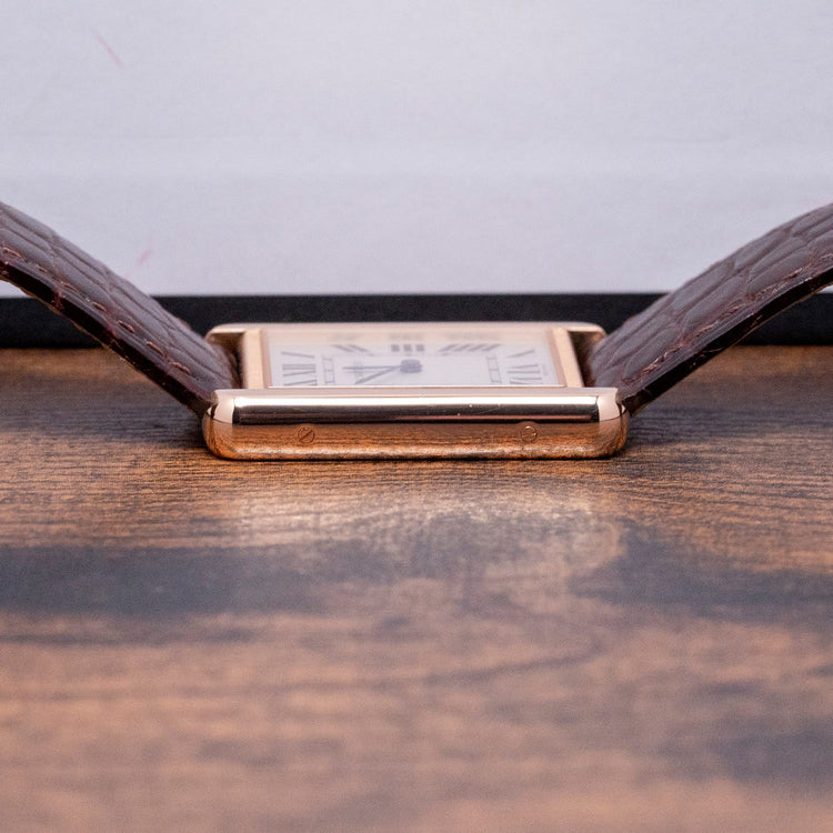 2020 Cartier Tank Solo Large 18ct Rose Gold Quartz 3167 27x34mm