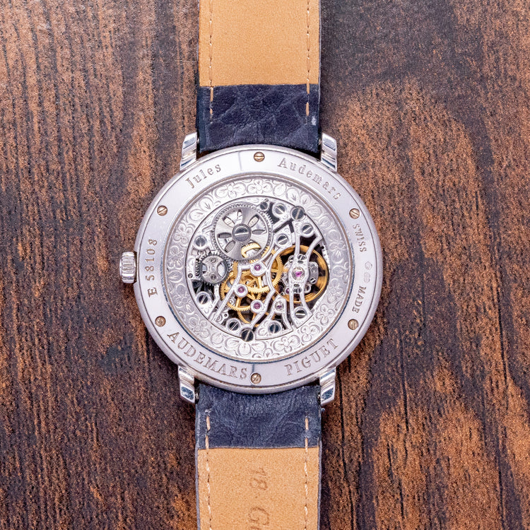 1990s Audemars Piguet Jules Audemars Skeleton 18ct White Gold 36mm 15058BC