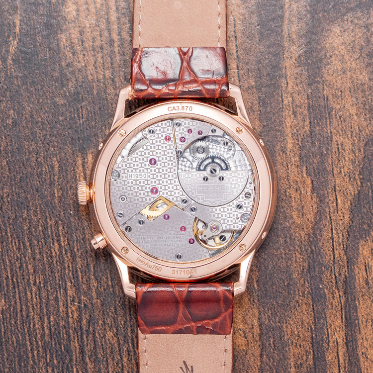 2016 Hermès Slim d'Hermès Quantieme Perpetuel Rose Gold CA3.870