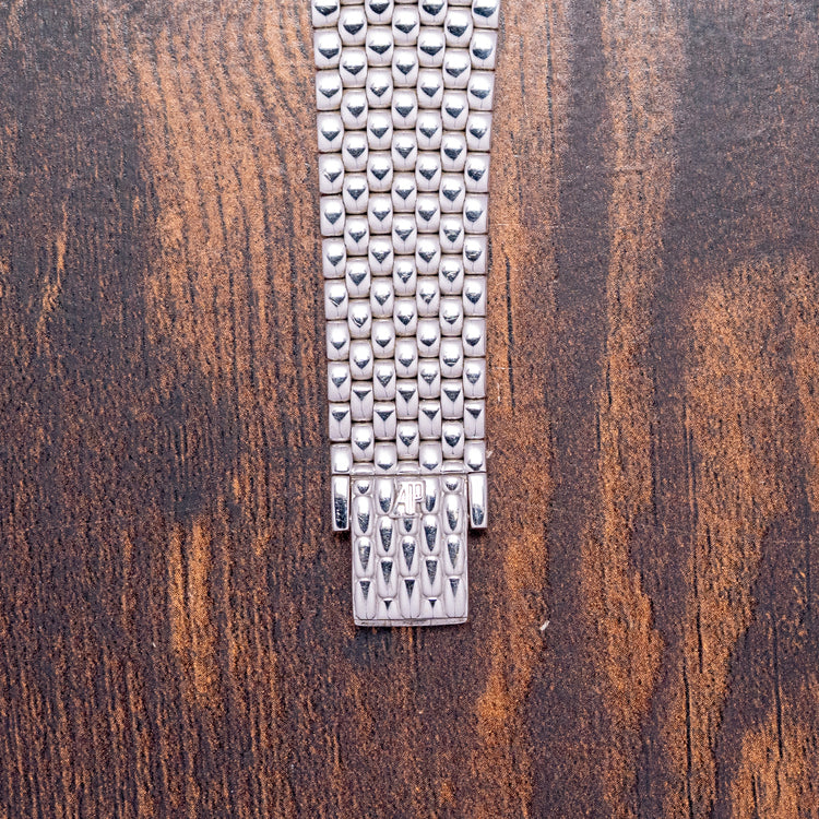 1980s Audemars Piguet Cobra 18ct White Gold Diamond Hands 28mm