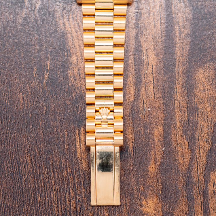 2006 Rolex Day-Date 36mm Yellow Gold 118238 Green Dial
