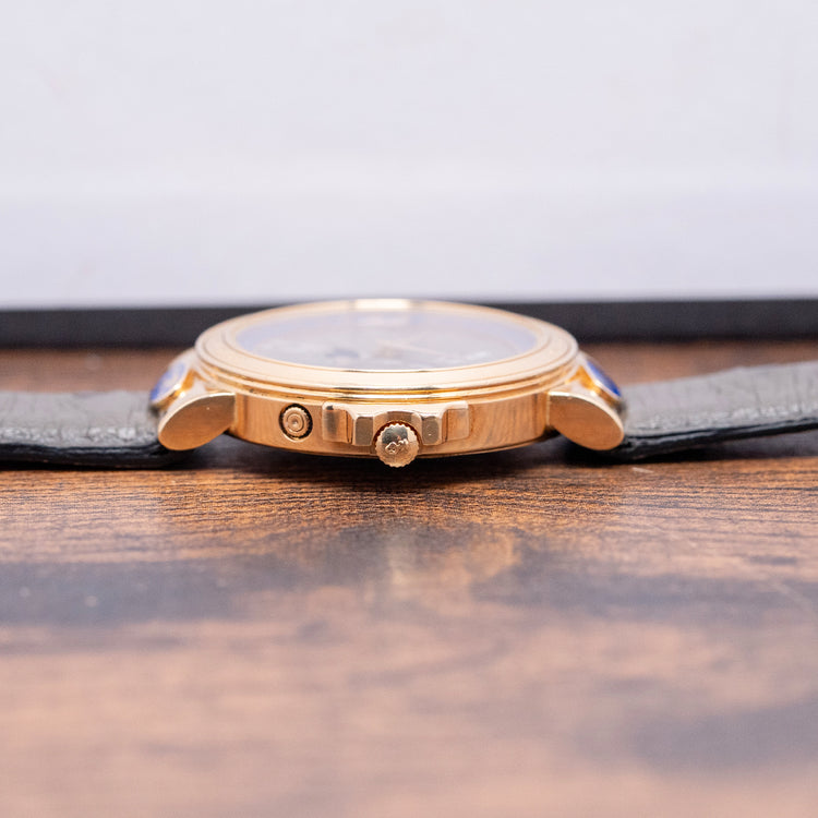 1990s Corum Meteorite Peary Moonphase 18ct Gold Automatic 34mm