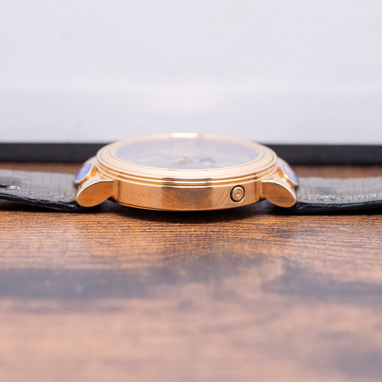 1990s Corum Meteorite Peary Moonphase 18ct Gold Automatic 34mm