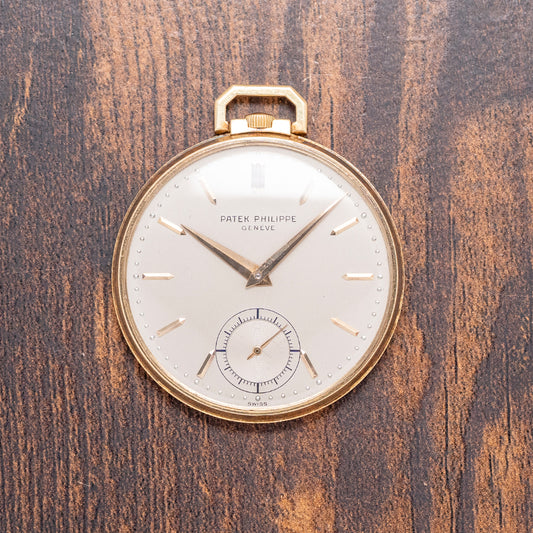 1952 Patek Philippe 18ct Yellow Gold Pocket Watch Reference 600