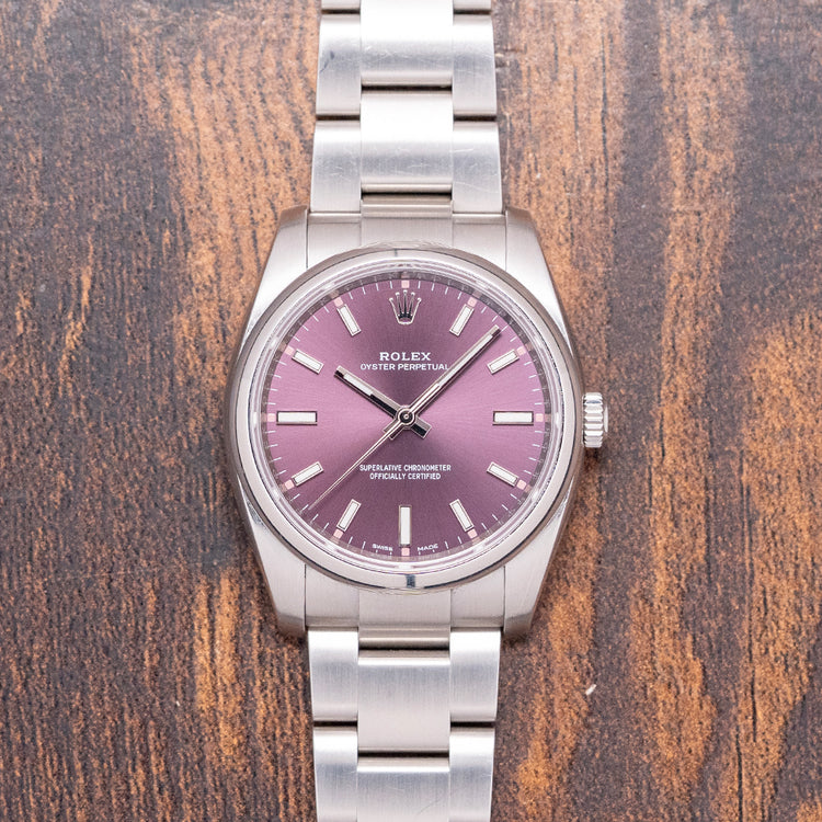 2016 Rolex Oyster Perpetual 34mm 'Red Grape' 114200