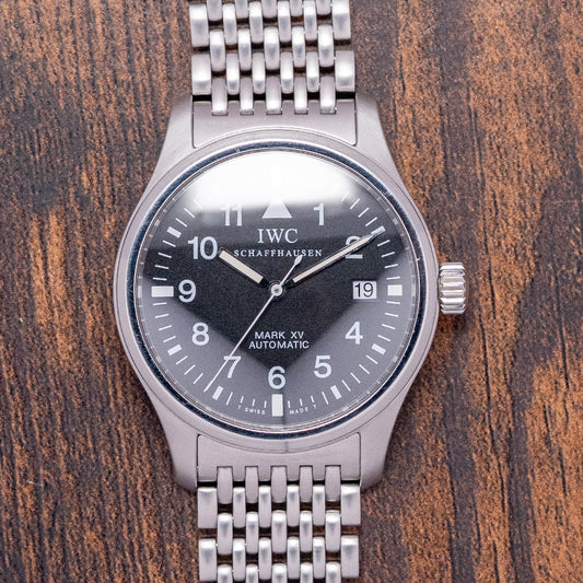 1990s IWC Pilot Mark XV Tritium on Bracelet 38mm IW325301