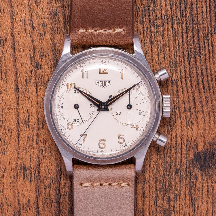 1950s Heuer Chronograph 35mm Stainless Steel 68952