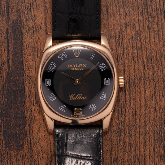 2005 Rolex Cellini Danaos Manual 18ct Gold Box & Papers