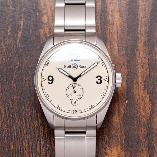 2000 Bell & Ross Vintage 123 Beige Auto on Bracelet 38mm