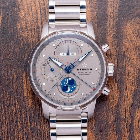 2014 Eterna Tangaroa Triple Calendar Moonphase Chrono 42mm