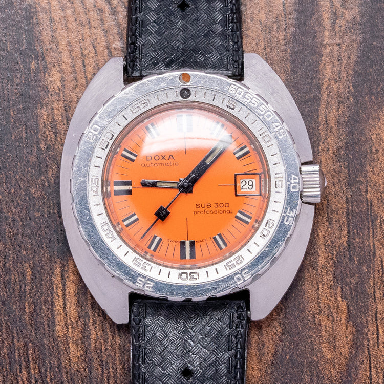 1967 Doxa 'SUB 300 No-T' Professional Orange 'Thin-Case'