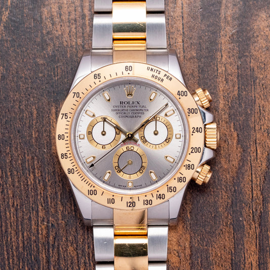 2002 Rolex Daytona Steel & Gold 'Slate' Dial 40mm Unpolished 116523