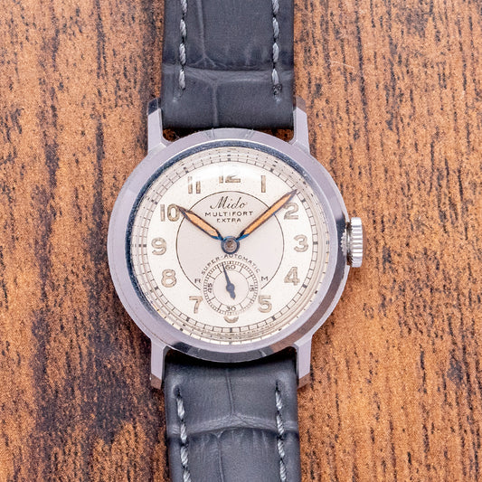 1940s Mido Multifort Extra Super-Automatic Bumper 29.5mm