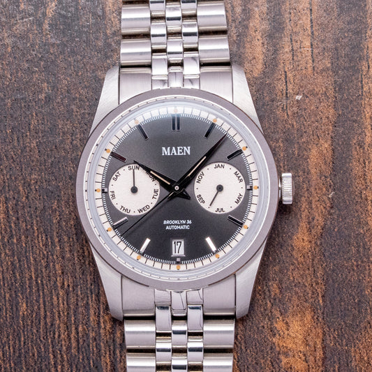 2023 Maen Brooklyn 36mm Triple Calendar Automatic