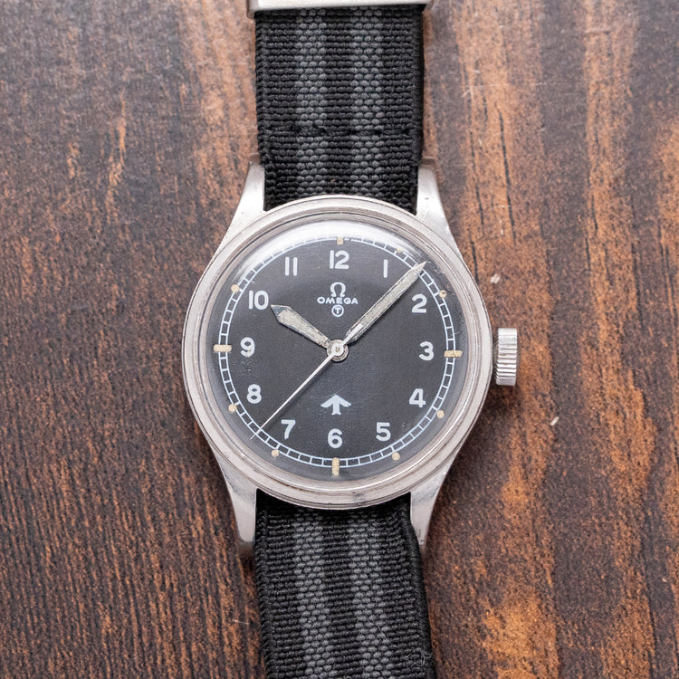 1953 Omega 6B/542 RAF Issued "Fat Arrow 53" Military 36.5mm