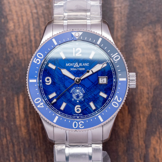 2025 Montblanc Iced Sea Automatic Blue 41mm 129369