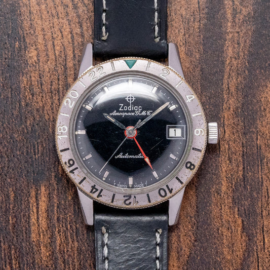 1960s Zodiac Aerospace GMT Automatic 35mm 752-925