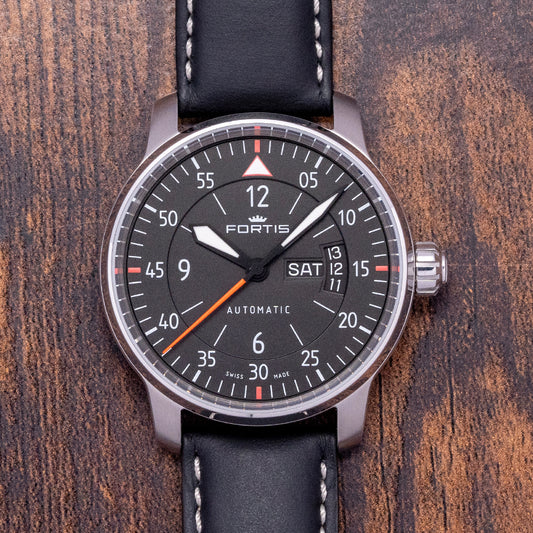 2016 Fortis Aviatis Cockpit Two Black Automatic 41mm