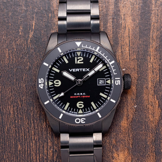 2024 Vertex M60 Aqualion DC Black Date Automatic 40mm