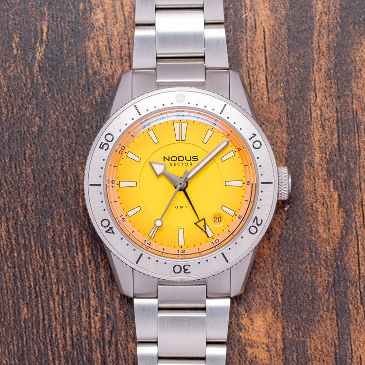 2025 Nodus Sector Sport GMT Sunset Yellow 40mm Automatic