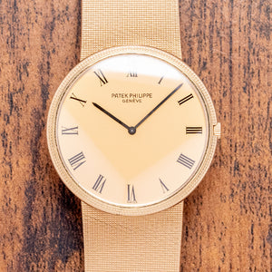 1973/4 Patek Philippe Calatrava 18ct Gold Roman Dial 35mm 3588/1