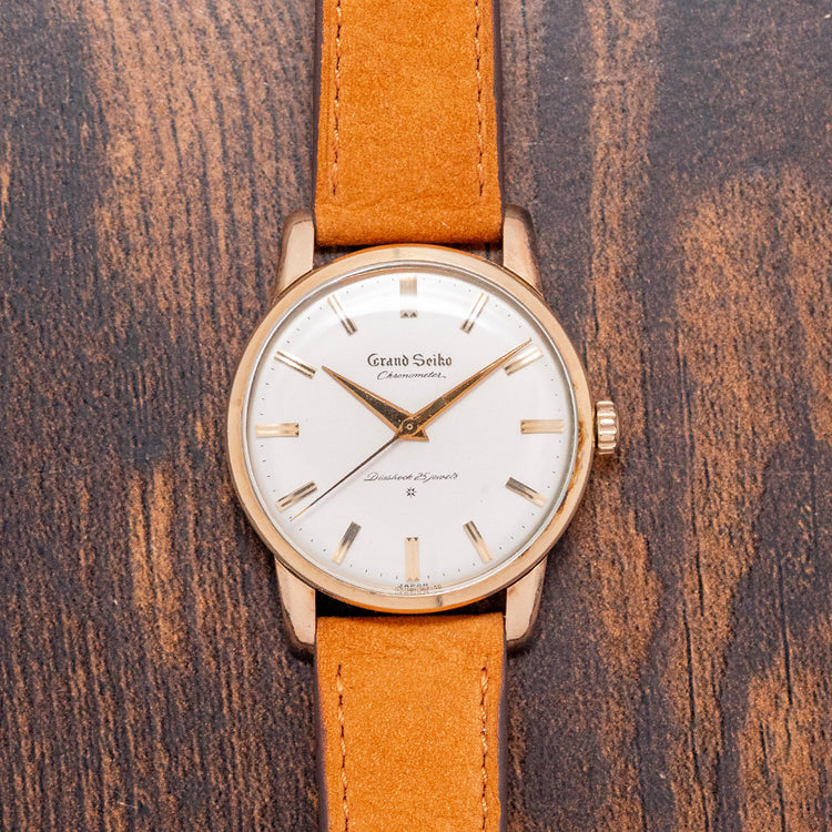 1963 Grand Seiko "First" J14070 14K Gold Filled 'Raised Dial' 35mm