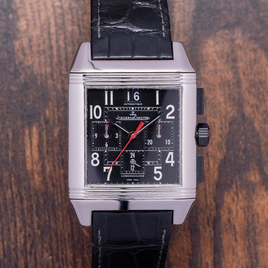 2000s Jaeger-LeCoultre Reverso Squadra Chronograph GMT 230.8.45