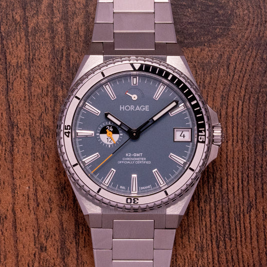 Unworn Horage Supersede Atoll Blue Platinum Micro-Rotor