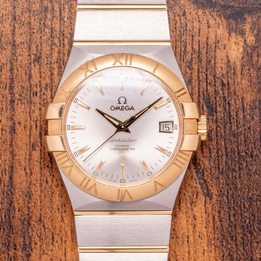 2011 Omega Constellation Co-Axial Steel & Gold 35mm 123.20.35.20.02.002