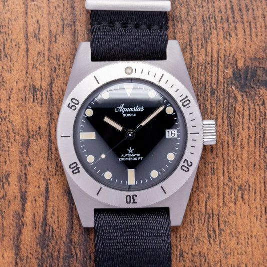 2023 Aquastar Model 60 Re-Edition 37mm Black Dial