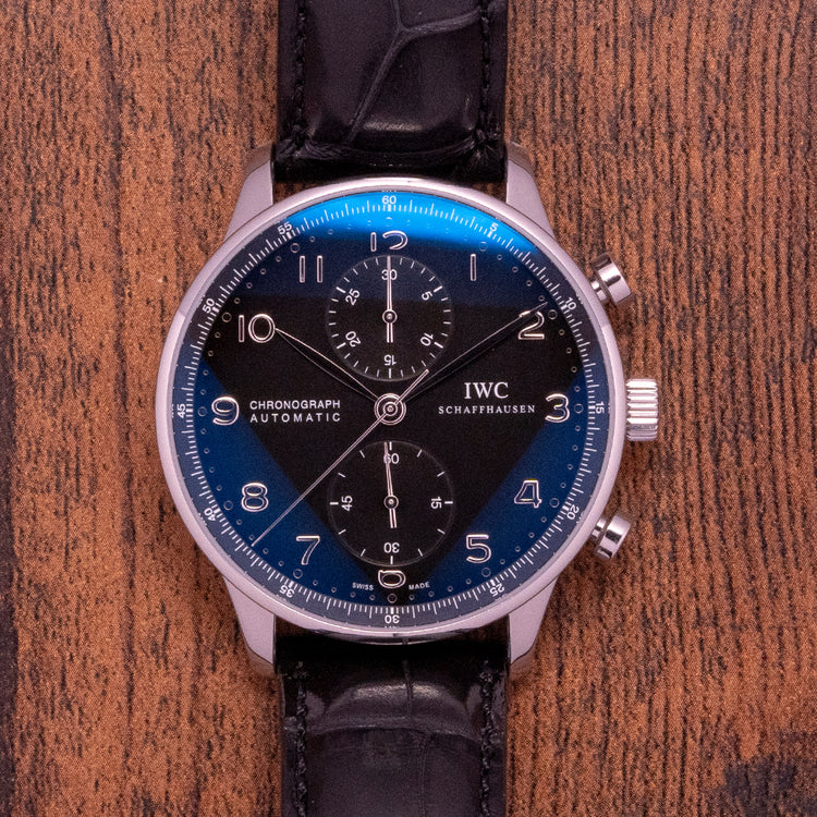 2010 IWC Portuguese Chronograph Black IW371438
