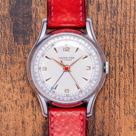 1960s Lanco Lanco-Fon Alarm Fancy Case 36.5mm 1241