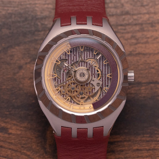2020 Swatch Flymagic Burgundy/Red Limited YHS101