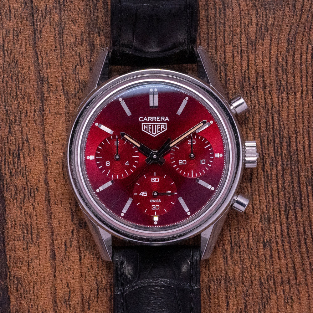 2022 TAG Heuer Carrera Red Dial Cal. 02 39mm Limited Ed